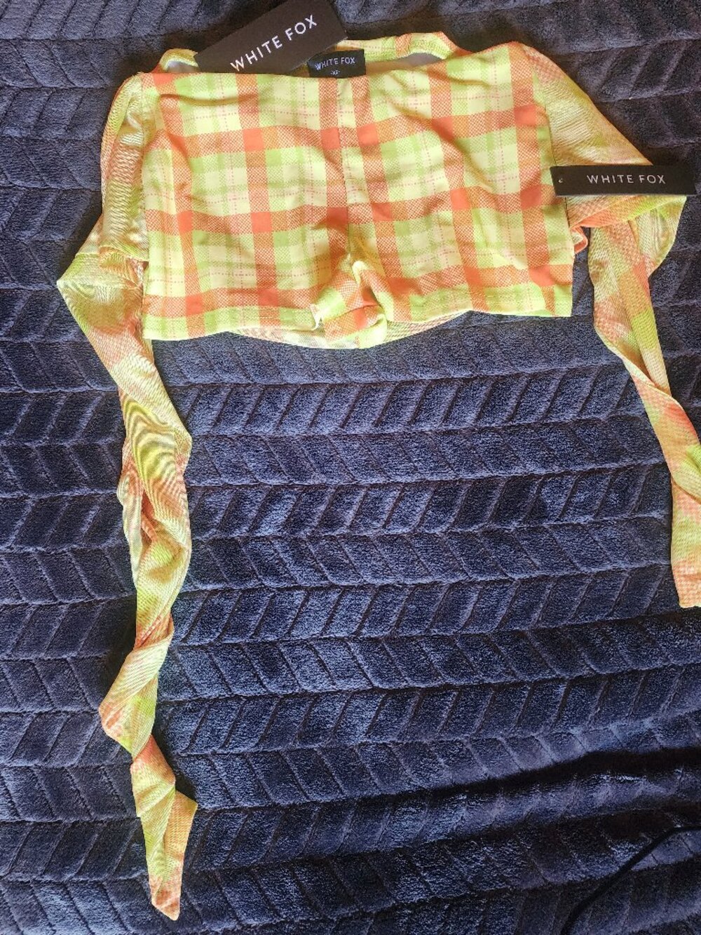 NWT White Fox Boutique Drama Princess Booty Shorts - Citrus Fizz - XS